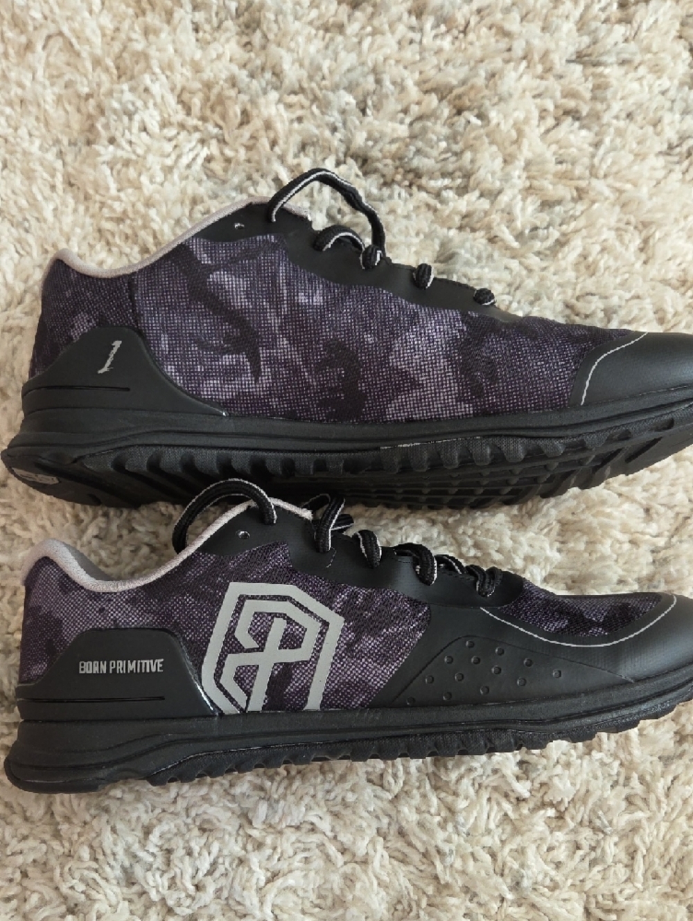 0Born Primitive Black and Gray Camo Athletic Shoes - Picture 3 of 4